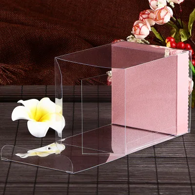 20 шт./лот Новое поступление прозрачная пвх коробка 9*9 * H см прямоугольная