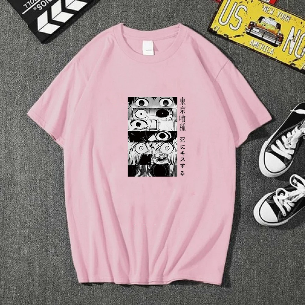 

T-shirt Tokyo Ghoul Round Neck Short Sleeve Casual Unisex Cloths