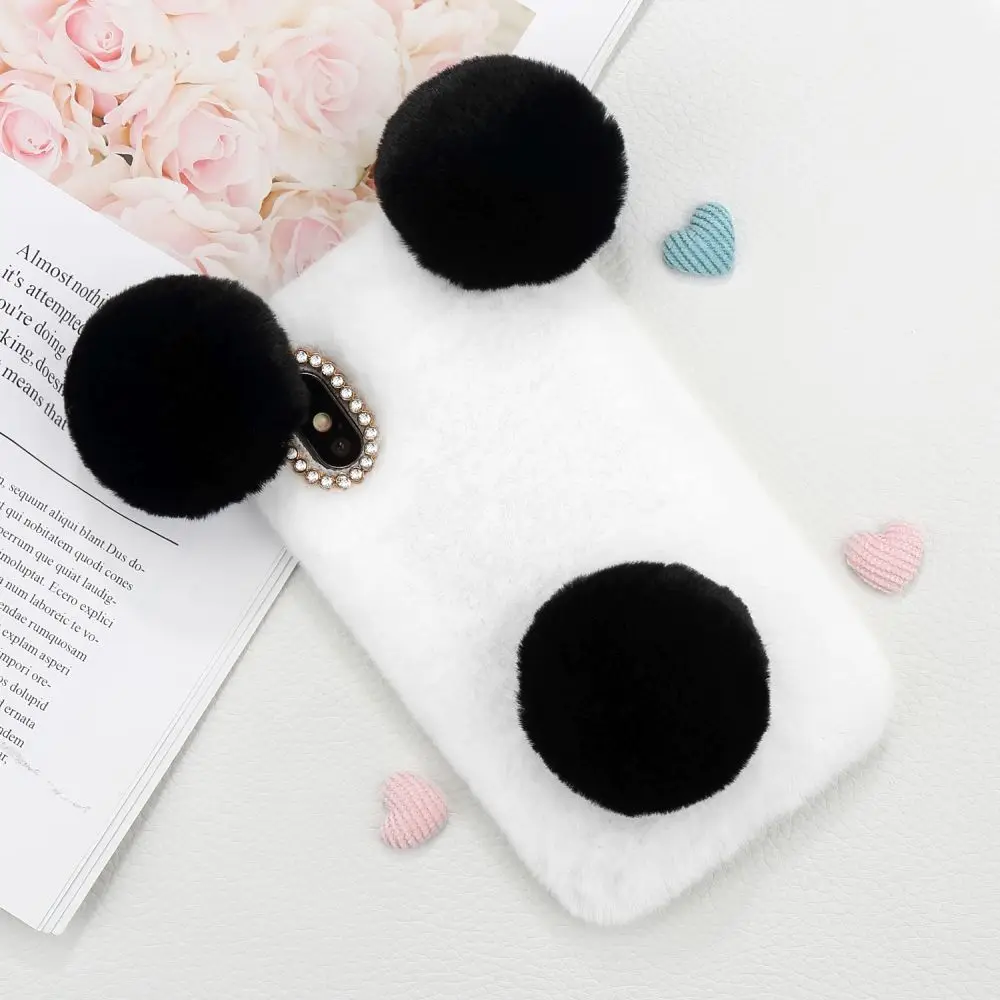 Чехол для телефона LAPOPNUT Роскошный милый теплый плюшевый чехол с объемными