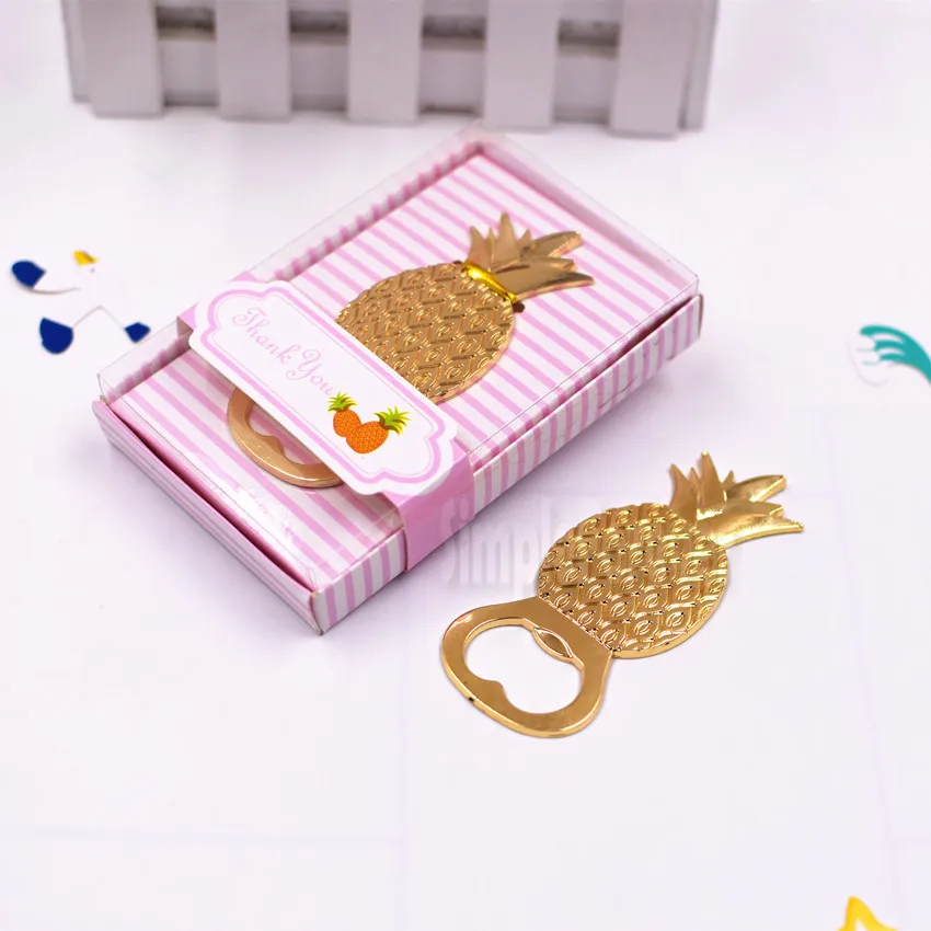 Wedding Favors Party Favors Gift Gold Pineapple Bottle Opene