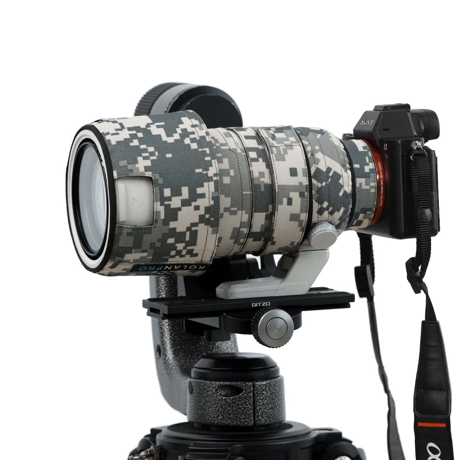 Камуфляжный водонепроницаемый чехол ROLANPRO для Sony FE 70-200 мм F2.8 GM OSS II