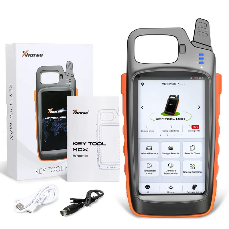 

New Original Xhorse VVDI Key Tool Max Remote Key Programmer Plus VVDI Mini OBD Tool Support Generate Transponder and Remote