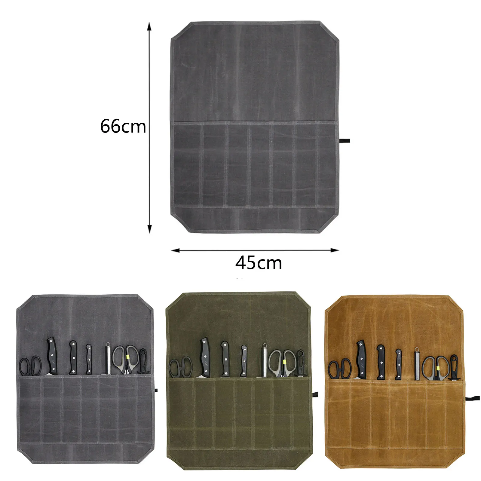 Холщовые сумки для шеф повара с 7 отделениями прочные карманы хранения
