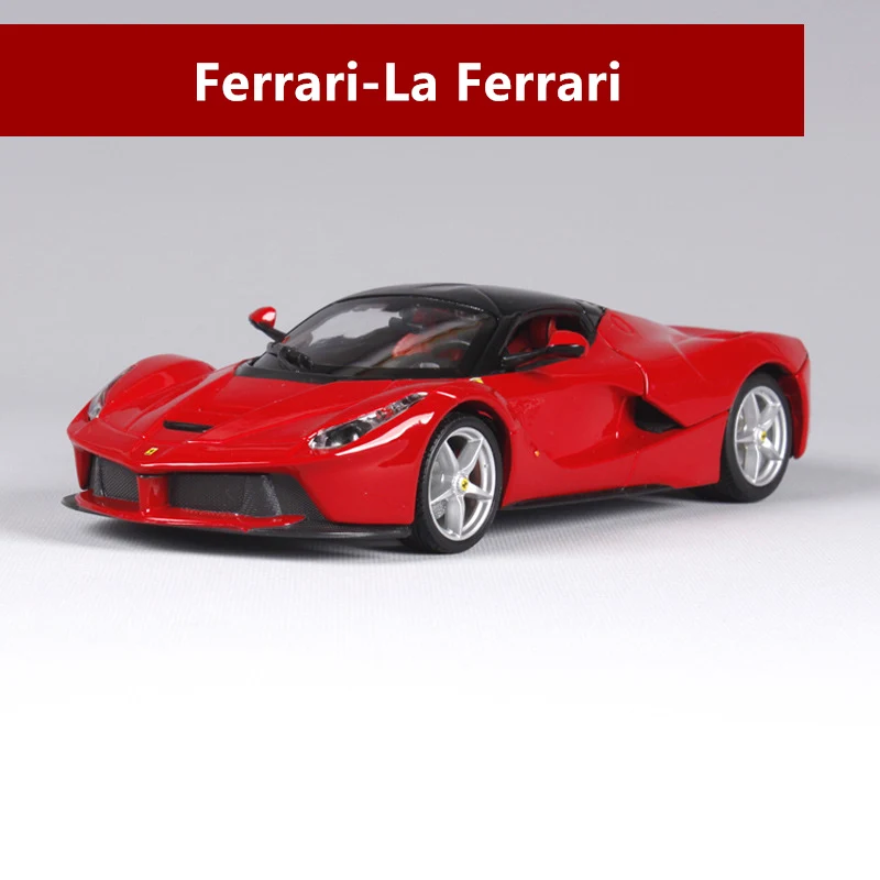 LA Ferrari Bburago 1:24 Ferrari 599GTO модель автомобиля литье под давлением Металлическая Модель Детская игрушка бойфренд подарок имитация сплава автомобиль коллекция - Цвет: LA Ferrari