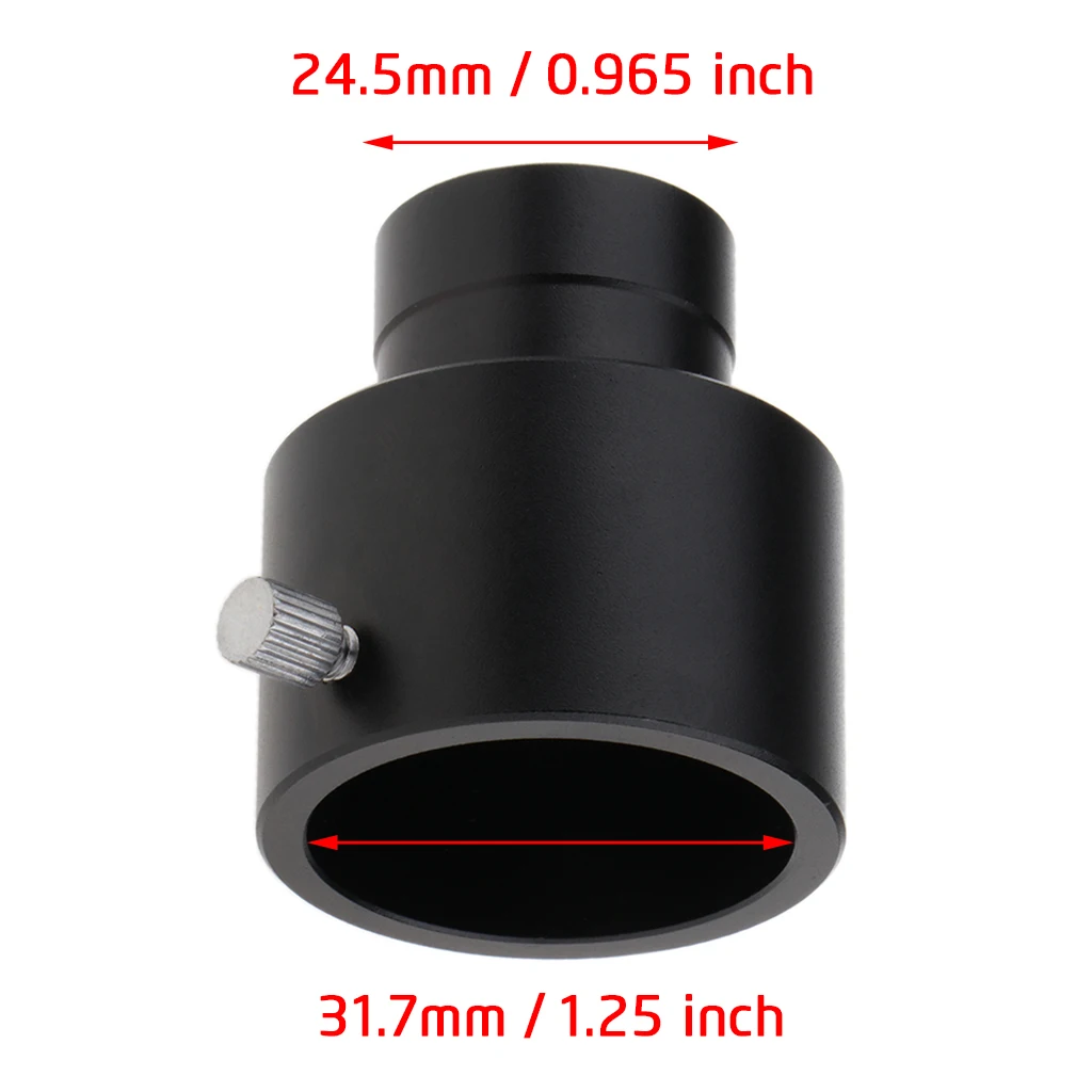 

0.965 inch to 1.25inch Telescope Eyepiece Mount Adapter (24.5mm to 31.7mm)