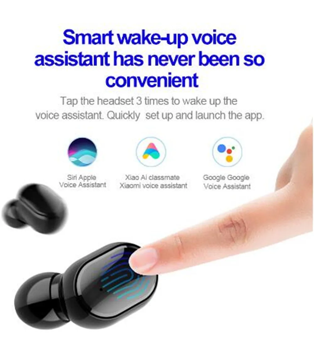 Bluetooth наушники 5,0 беспроводные стерео наушники головные телефоны Гарнитура с зарядной коробкой для всех смартфонов