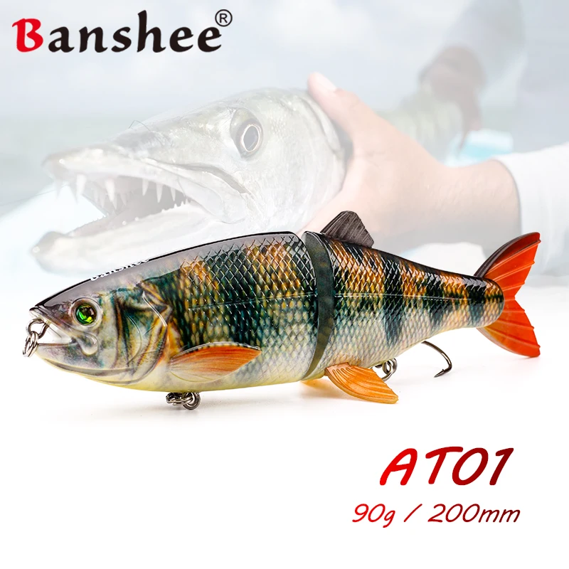 Banshee 200 мм 90 г плавающая приманка шарнирная Реалистичная Cankbait для рыбы воблер