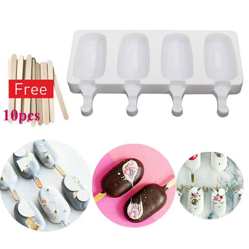 Форма для мороженого 4 ячейки форма поднос кухни удобный практичный экологичный