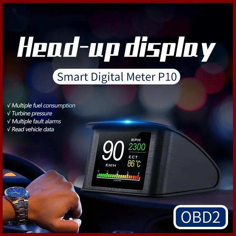 Автомобильный бортовой компьютер OHANEE P10 цифровой OBD дисплей спидометр датчик