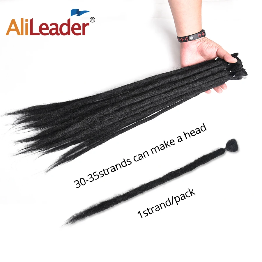 Alileader Sale Dreadlock 5/10 Strands Dreadlocks Hair Extension Ombre Crochet Braid Synthetic For Men |