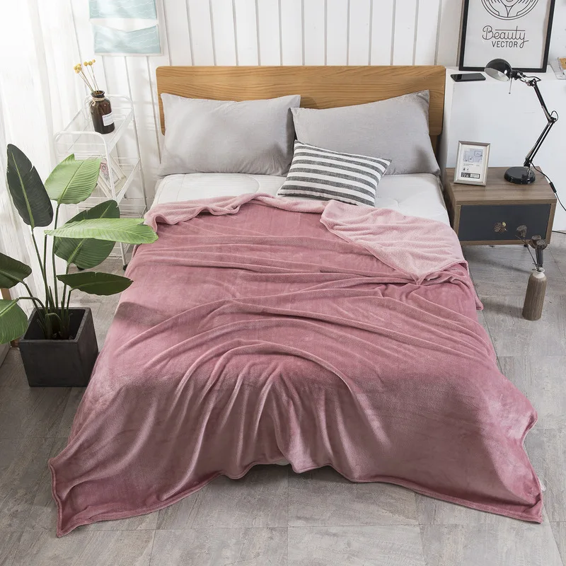 

Home Textile Polar Microfiber Blanket Cover The Bed 200x230cm Large Thick Fleece Sofa Blanket Pink Small Blanket for Kids
