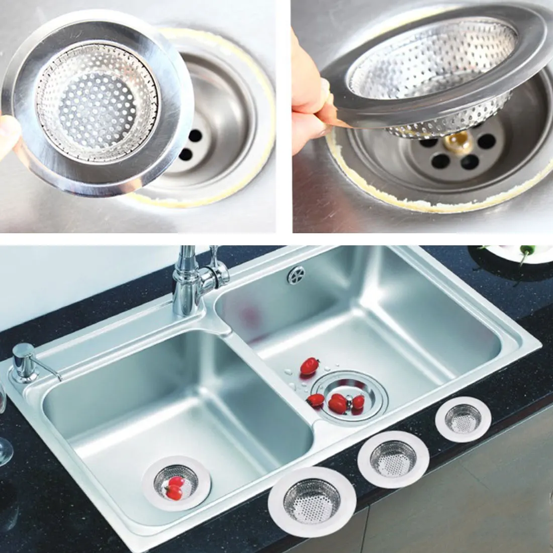 Стопор для слива в полу с защитой от блокировки 7/9/11 см|Фиксаторы и заколки волос| |