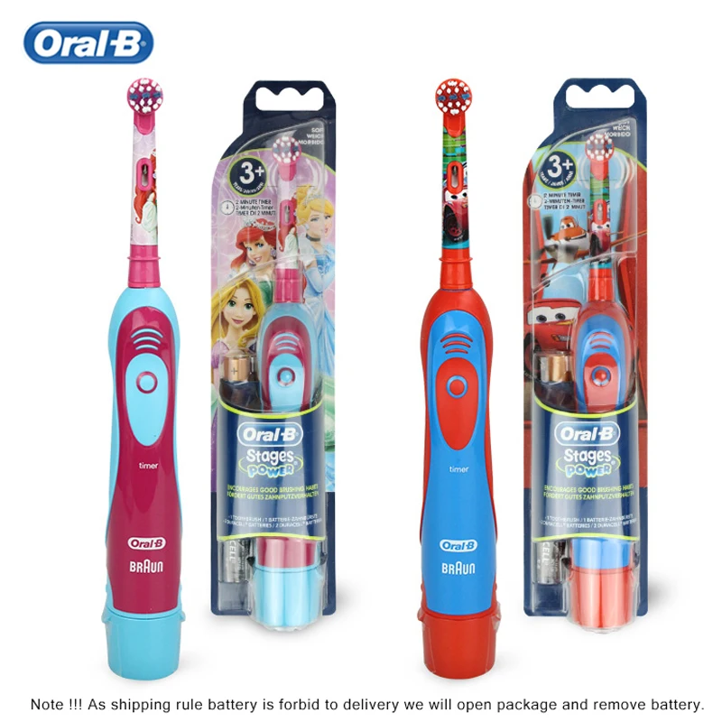 Детская электрическая зубная щетка Oral B перезаряжаемая для гигиены полости рта