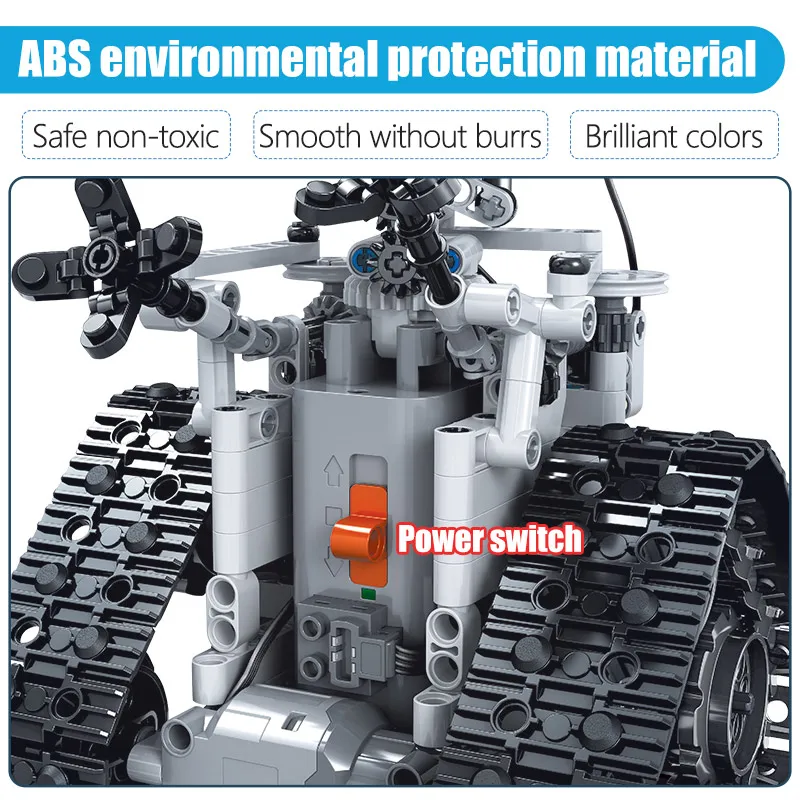 408pcs Creative RC Robot Electric Assemble Building Blocks Technical Remote Control Intelligent Bricks Toys for Children | Игрушки и