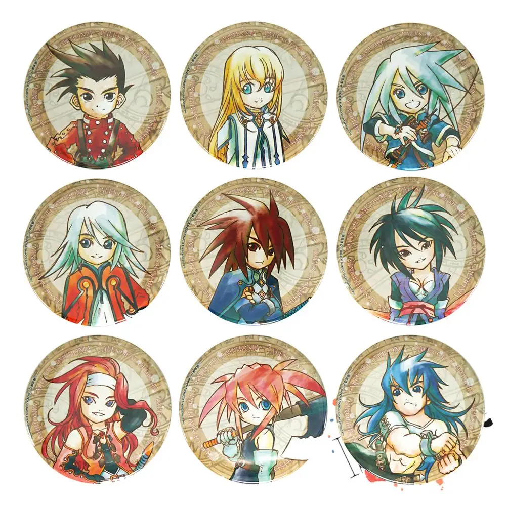 Tales of Symphonia значок аниме зелос вилдер Регал Брайант Кратос Aurion Genis Sage Collet брунель