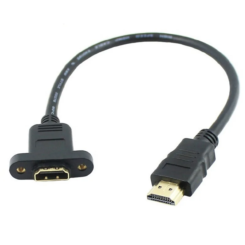 Удлинительный кабель с отверстием для винта 30 см HDMI A 1 4 19Pin|Компьютерные кабели и