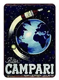 

Bitter Campari Metal Sign 8" x 12"