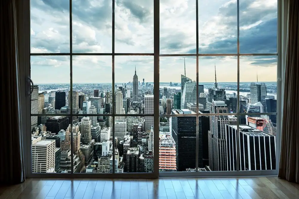 

Office Glass City Building Landscape Scene Photography Backgrounds Photographic Backdrop For Photo Studio