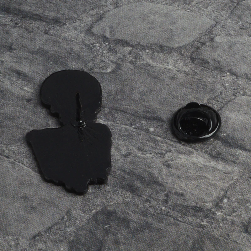 Брошь в виде розового скелета Значки для рюкзака жесткая эмалированная заколка