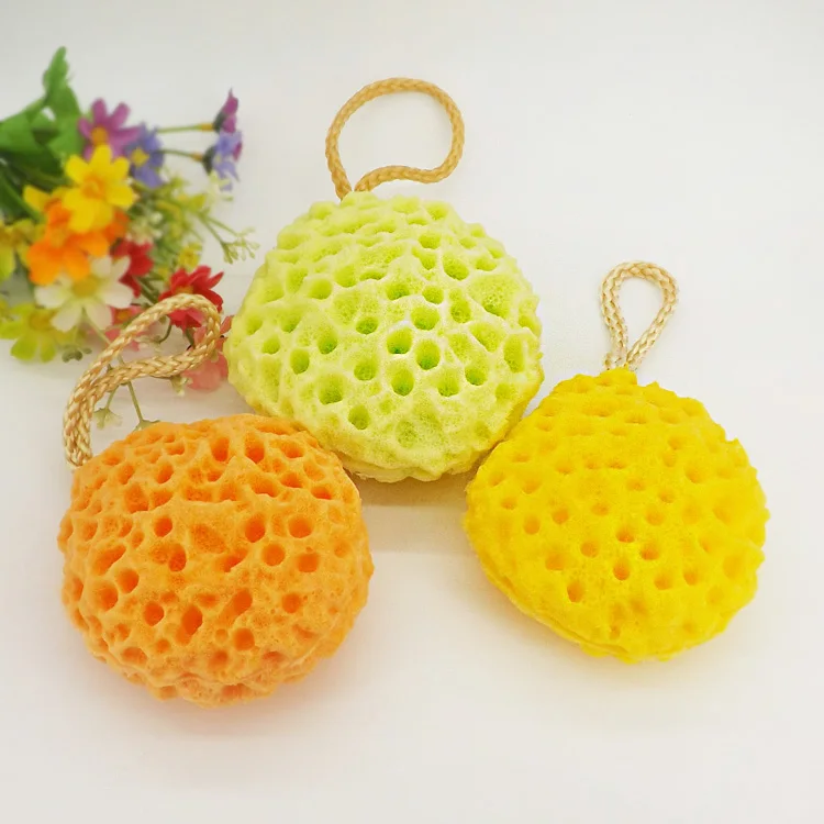 Мягкая губка для душа Спа Отшелушивающий инструмент мытья тела Очищающий