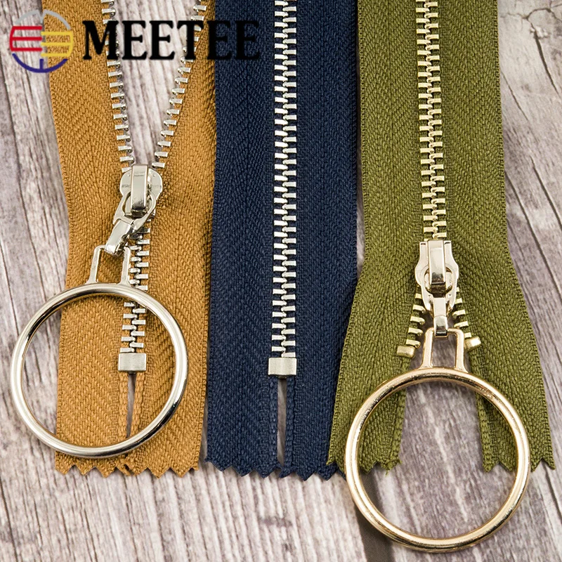 2/5 шт Meetee автоматический замок 3# Металлические молнии 20 см закрытые молнии для шитья сумки, юбка DIY аксессуары для одежды ZA152