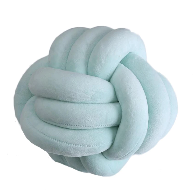 Плюшевый шарик с узлом диван патио подушка ручная работа декор для автомобиля