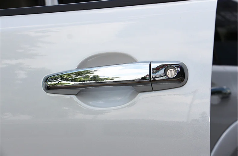 Хромированная крышка дверных ручек автомобиля для Mitsubishi L200 Triton Pickup 2006 2007 2008 2009 2010