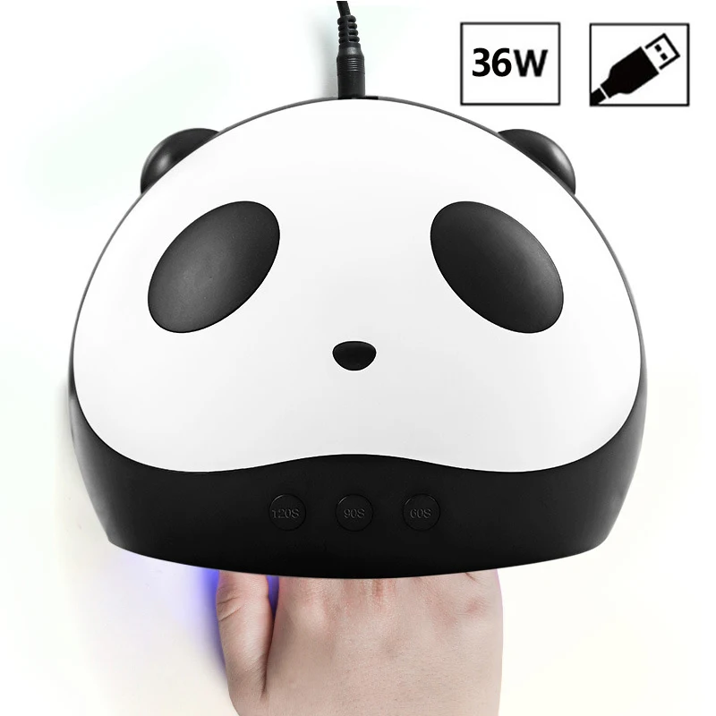 36 Вт панда УФ светодиодный светильник для ногтей Сушилка Маникюрные лампы