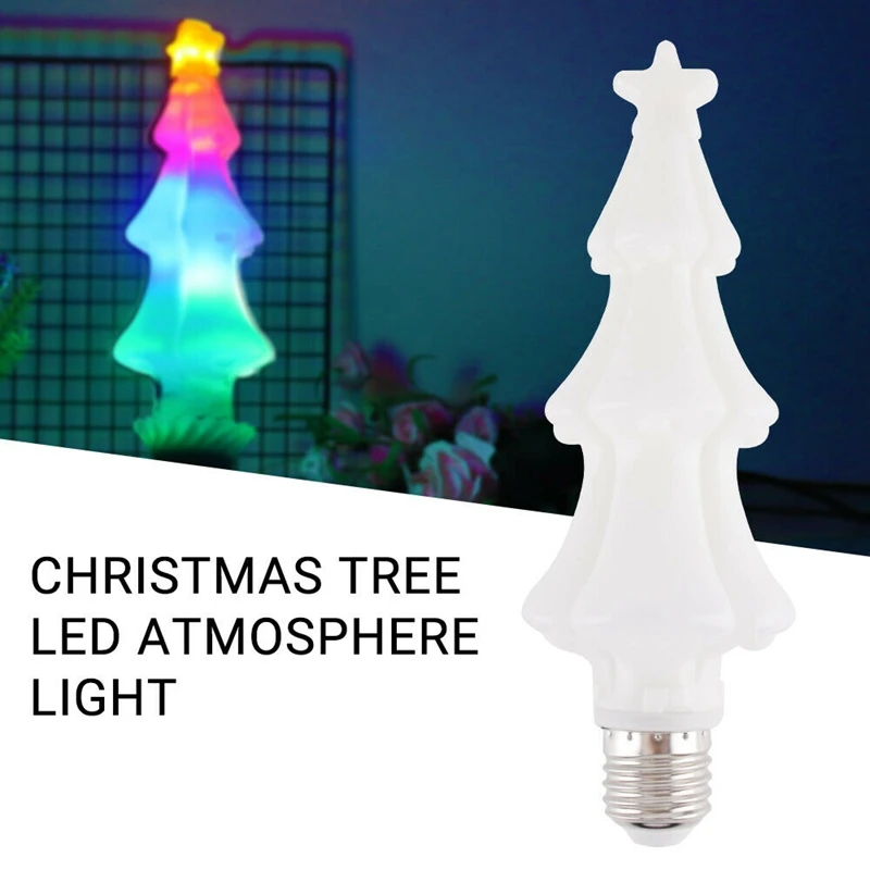 Мигающий E27 светильник в форме рождественской елки переменный ток 85 265 RGB