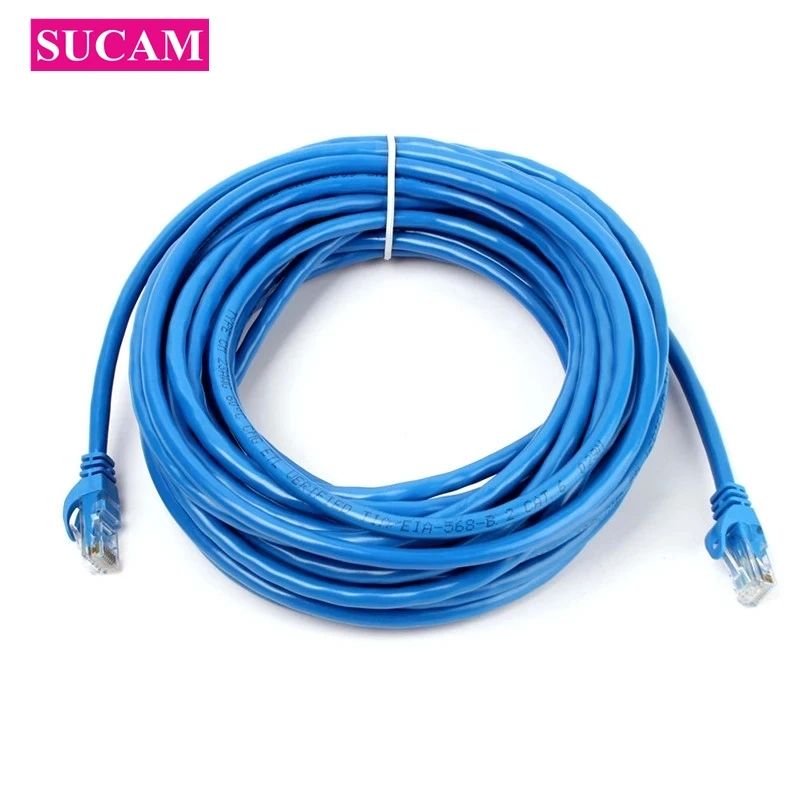2 шт. Ethernet CAT6E RJ45 водонепроницаемый сетевой кабель 5 м/10 м/20 м/30 м для ip-камеры POE PC