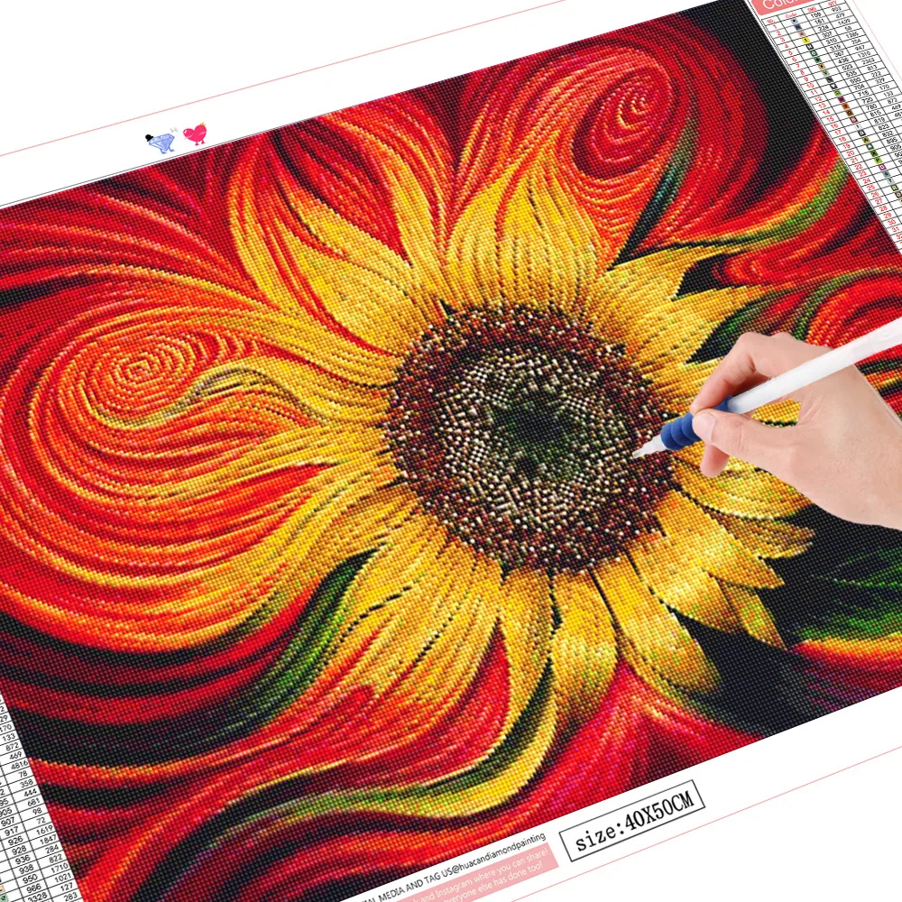 MOONCRESIN алмазная живопись Цветочная Алмазная вышивка полный дисплей цветы картины