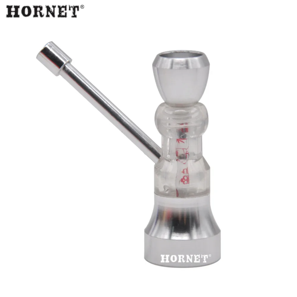 Металлическая курительная трубка HORNET смешная акриловая для воды Металлические