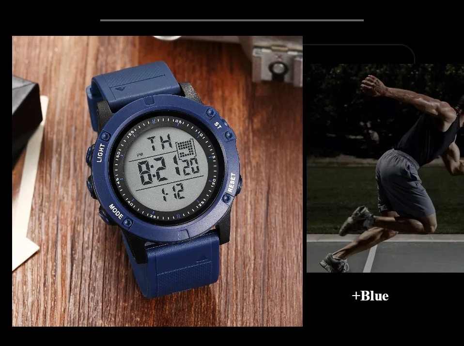 Ohsen цифровой бренд lcd красные мужские часы для мальчиков reloj hombre 50M Dive хаки силиконовый ремешок для спорта на открытом воздухе наручные часы мужские подарки