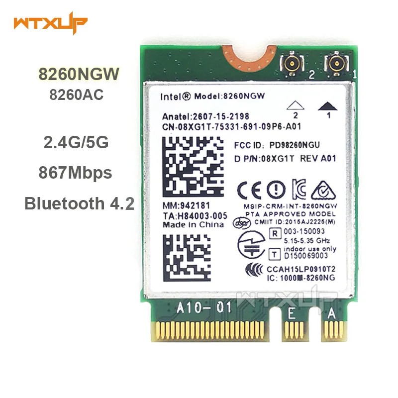 8260NGW для Intel Wireless AC 8260 WIFI 802.11ac 2 4G 5G 867 Мбит/с Bluetooth 4 Поддержка vPro/WIDI 8260AC wlan сетевая