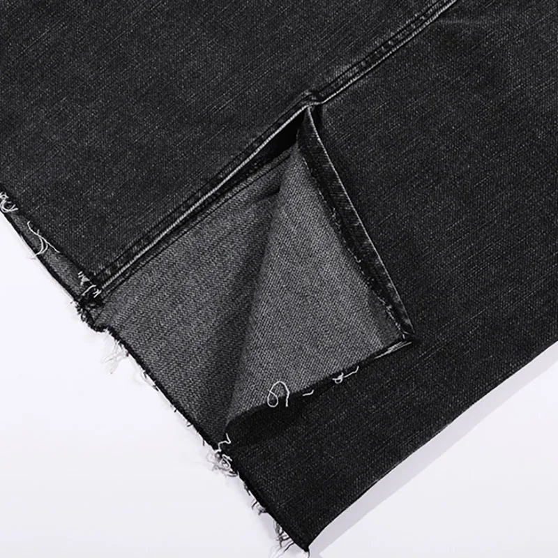 

Pure Cotton Denim Skirt Female Fashion Casual Loose High Waist A-Line Slim Five-Point Boutique Short Skirt 2021 Spring New Style
