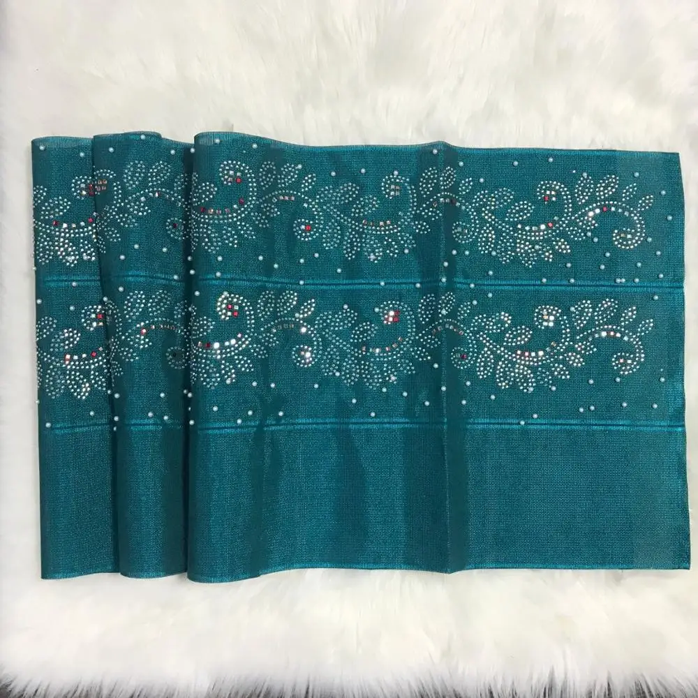 Африканский шарф Aso Oke с камнями головной убор ткань нигерийский дизайн Asooke