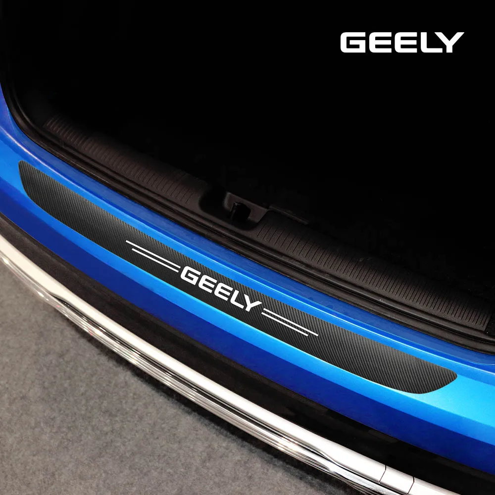 Карбон волокно кожа бампер Стикеры для GEELY GC6 GC9 EMGRAND EC7 EC8 CK ATLAS CK2 CK3 GT авто тюнинг