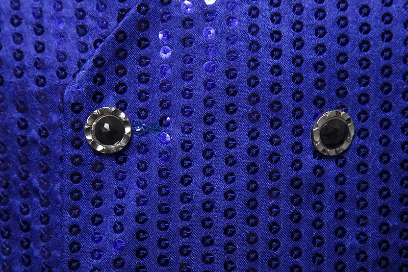 

Fashion Slim Fit Double Breasted Tuxedo Vest Men 2021 Brand Shiny Black Sequins Party Vest Waistcoat Men DJ Club Stage Vests XXL