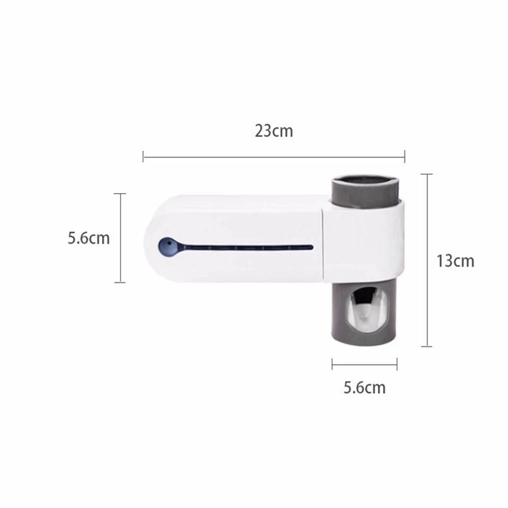 

Toothbrush Holder Cleaner Antibacteria 2 in 1 UV Light Ultraviolet Toothbrush Automatic Toothpaste Dispenser Sterilizer