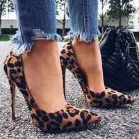 new sexy women pumps springautumn high heels pointed toe leopard female wedding shoes sexy high heel shoes for women pumps