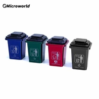 microworld 3d metal nano puzzle games trash can garbage sorting models kits diy educational jigsaw toys gifts for children adult