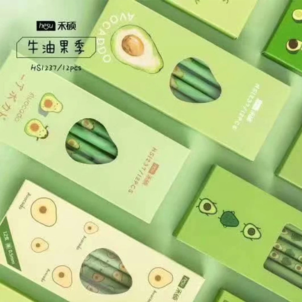 12 шт. гелевая ручка авокадо сезон фрукты чернильная рекламный подарок