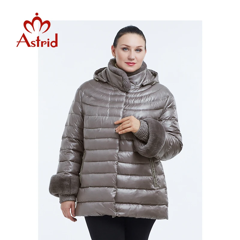Astrid Новая Осенняя Куртка парка женская зимняя теплая куртка тонкие куртки с хлопковой подкладкой пальто высокого качества FR-2036