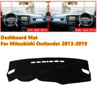 for mitsubishi outlander 2013 2019 3rd gen anti slip car dashboard cover mat sun shade pad instrument panel carpets accessories