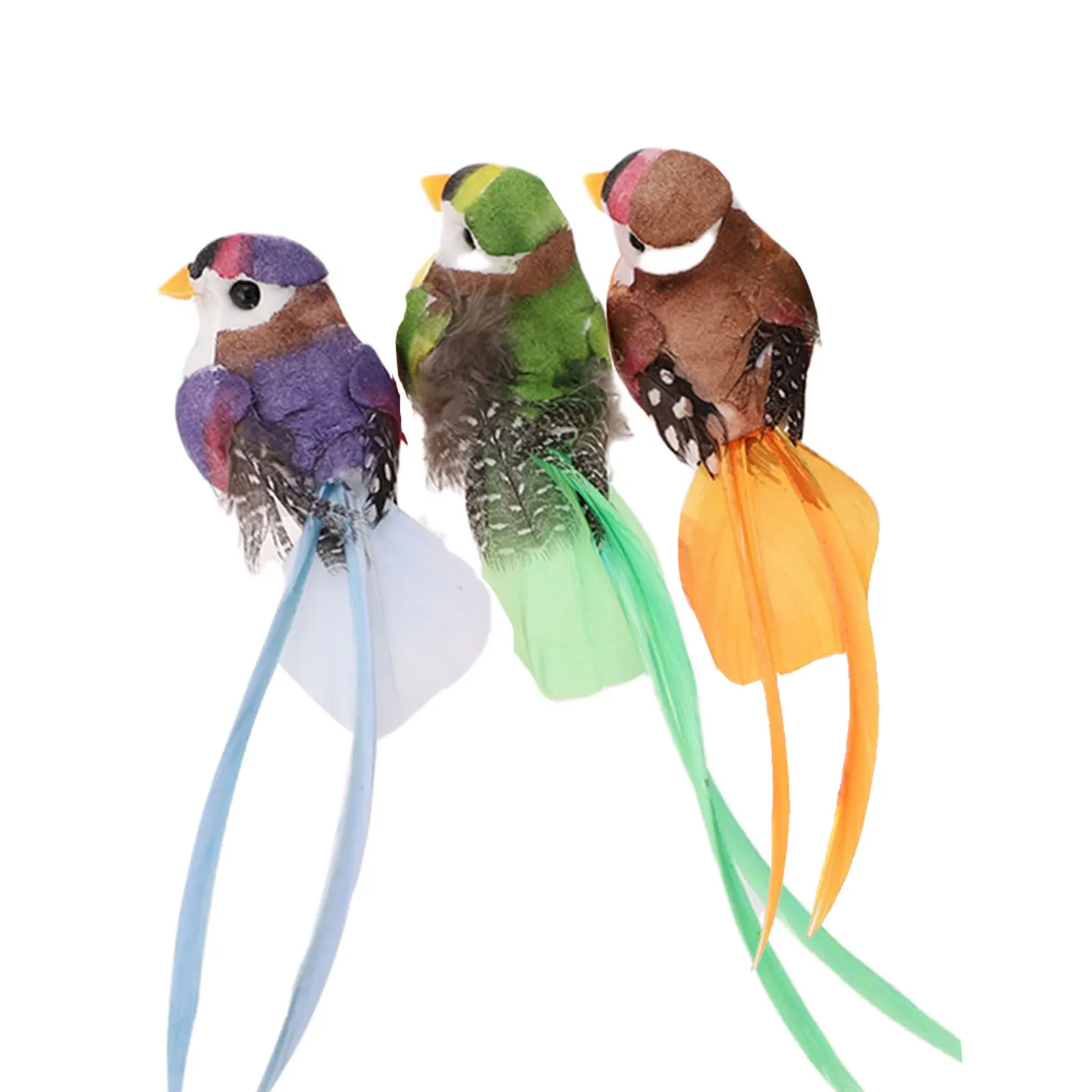 

DIY Craft Mini Sparrow заколка для украшения-on Bird Home Decoration 12 шт./компл. поддельные аксессуары для вечеринок, имитация дерева, перьев, птиц
