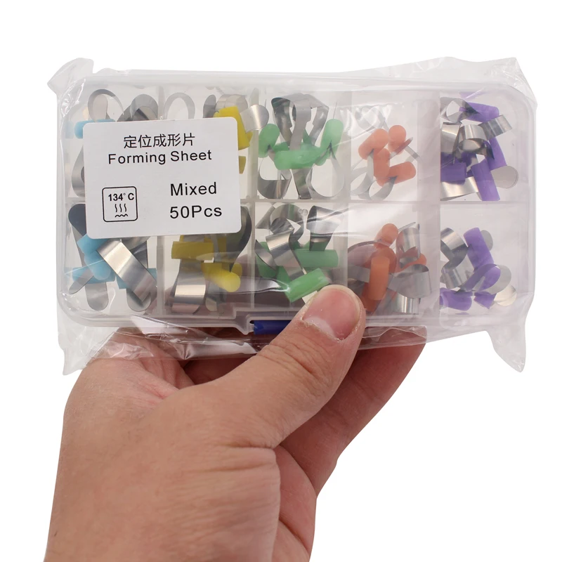 50Pcs Dental Forming Sheet Matrix Bands Retainerless Automatrix Dentist Matrices Sectional Contoured Matrices| |
