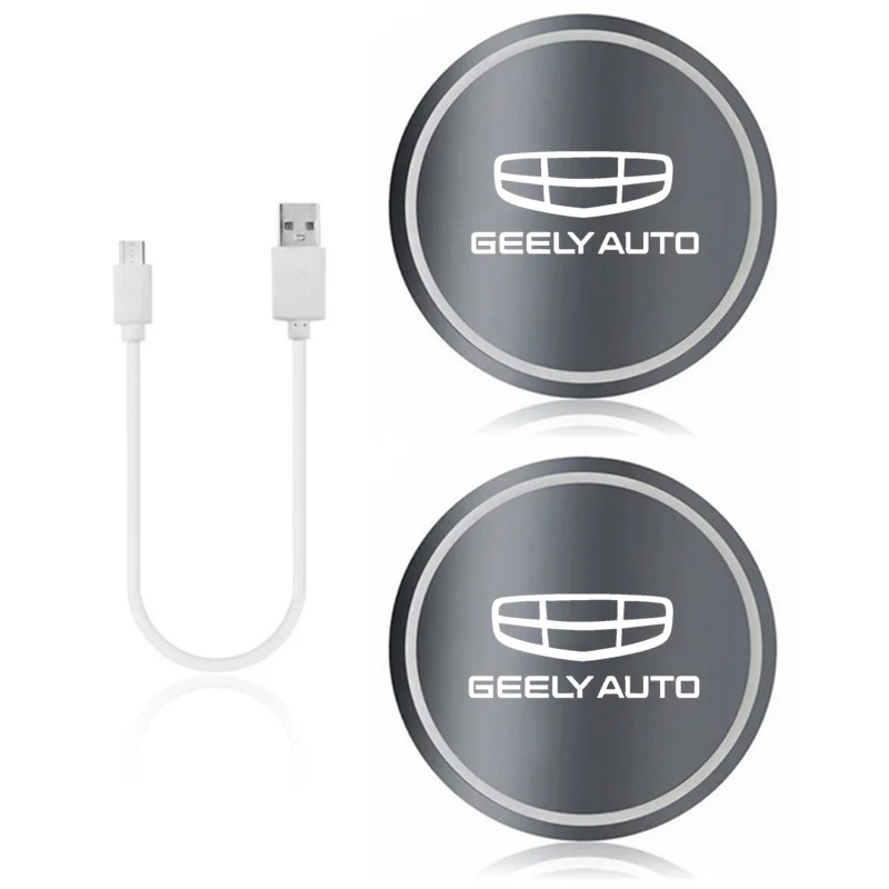 2 шт. Автомобильные светодиодные подсветки для чашесветильник Geely emgrand ec7 ec8 ck atlas ck2