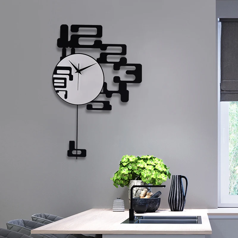 

Наклейки 3d Европы Стиль Запчасти для настенных часов простой Кухня цифровые настенные часы современный дизайн Nordic Horloge украшения комнаты ...