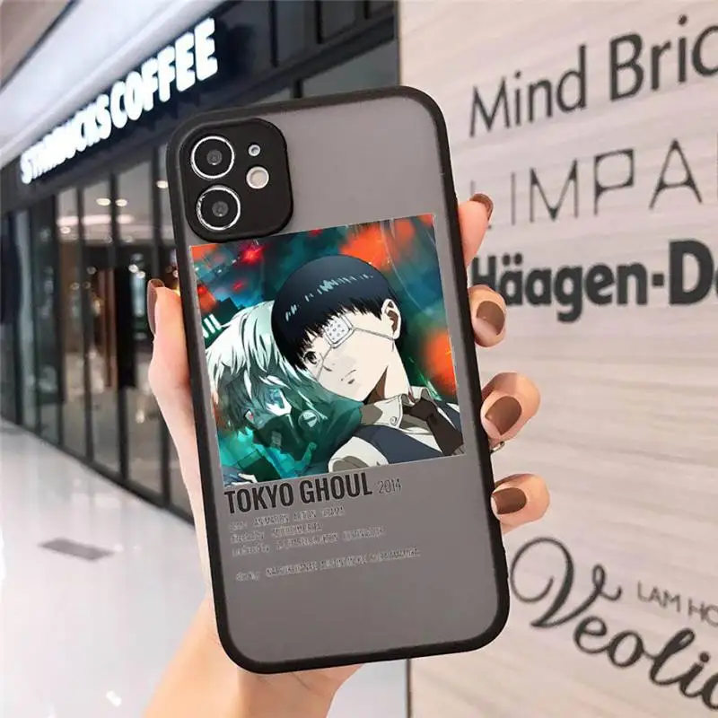 

Tokyo Ghoul Anime pattern Phone Cases matte transparent For iphone 7 8 11 12 plus mini x xs xr pro max cover