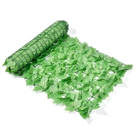 1x3m artificial ivy leaf hedge screening roll green leaf privacy fence balcony uv protection for outdoor garden decoration